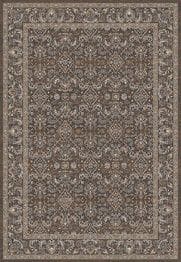 Dynamic Rugs ANCIENT GARDEN 57276-3235 Dark Brown and Beige and Blue